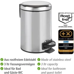 Kosmetik Treteimer Leman 3 L ^ Wenko Sale