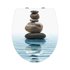 Premium WC-Sitz Meditation antibakteriell mit Absenkautomatik ^ Wenko Outlet
