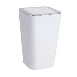 Schwingdeckeleimer Candy weiß 6 L ^ Wenko Hot