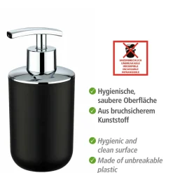 Seifenspender Brasil schwarz 320 ml ^ Wenko Online