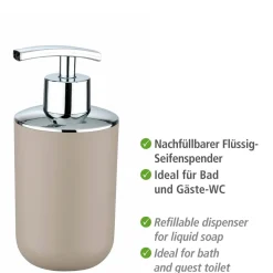Seifenspender Brasil taupe 320 ml ^ Wenko