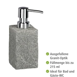 Seifenspender Granit ca 215 ml ^ Wenko Outlet