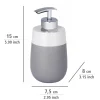 Seifenspender Malta grau/weiß 290 ml ^ Wenko New