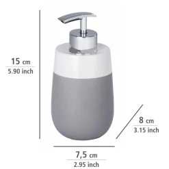 Seifenspender Malta grau/weiß 290 ml ^ Wenko New