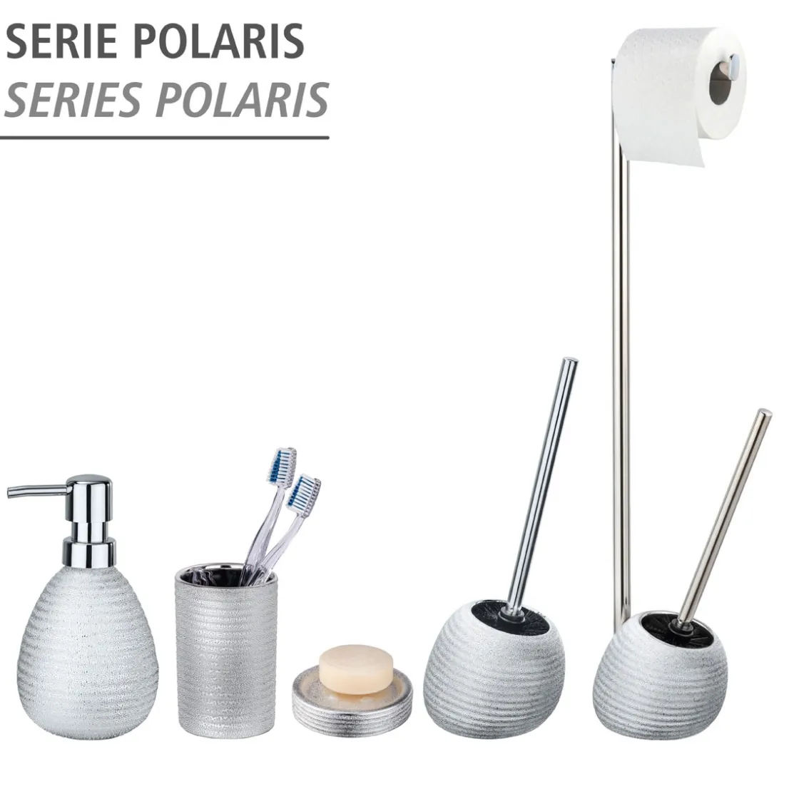 Seifenspender Polaris Juwel silber 390 ml ^ Wenko Outlet