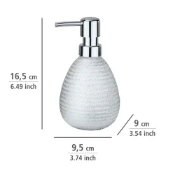 Seifenspender Polaris Juwel silber 390 ml ^ Wenko Outlet