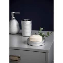 Seifenspender Polaris Juwel silber 390 ml ^ Wenko Outlet