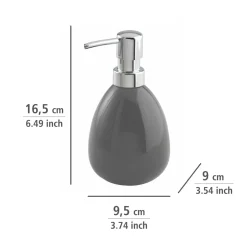 Seifenspender Polaris grau 390 ml ^ Wenko Hot