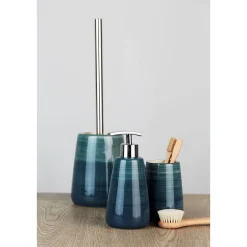 Seifenspender Pottery petrol 360 ml ^ Wenko Discount