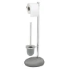 Stand WC-Garnitur Pebble Stone grau ^ Wenko Discount