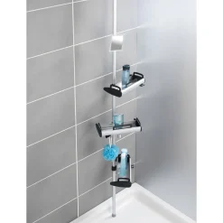 Teleskop Dusch-Regal Line mit 3 Ablagen ^ Wenko Discount