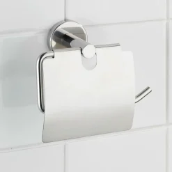 Toilettenpapierhalter Bosio mit Deckel ^ Wenko Discount