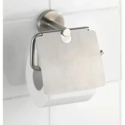 Toilettenpapierhalter Bosio mit Deckel ^ Wenko Online