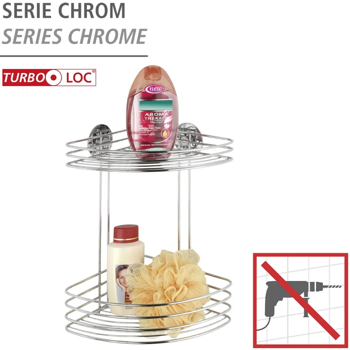 Turbo-Loc Eckregal 2 Ablagen ^ Wenko Outlet