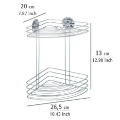 Turbo-Loc Eckregal 2 Ablagen ^ Wenko Outlet
