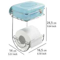 Turbo-Loc Toilettenpapierhalter mit Ablage ^ Wenko Outlet