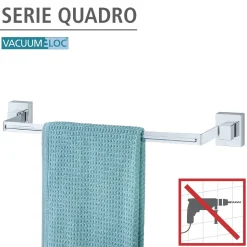 Vacuum-Loc Badetuchstange Uno Quadro ^ Wenko Discount