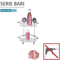 Vacuum-Loc Eckregal Bari 2 Etagen ^ Wenko Best