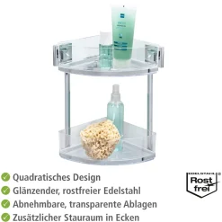 Vacuum-Loc Eckregal Quadro 2 Etagen ^ Wenko New