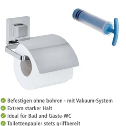 Vacuum-Loc Toilettenpapierhalter Cover Quadro ^ Wenko Best