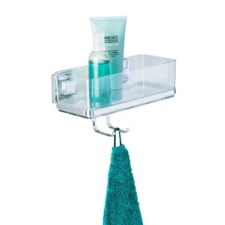 Vacuum-Loc Wandablage Quadro mit Haken ^ Wenko Discount