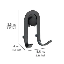 Wandhaken Classic Plus schwarz 2er Set ^ Wenko Hot