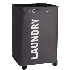 Wäschesammler Quadro grau 79 l ^ Wenko Hot