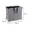 Wäschesammler Trio grau meliert 130 l ^ Wenko Clearance