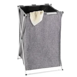 Wäschesammler Uno grau meliert 52 l ^ Wenko Discount