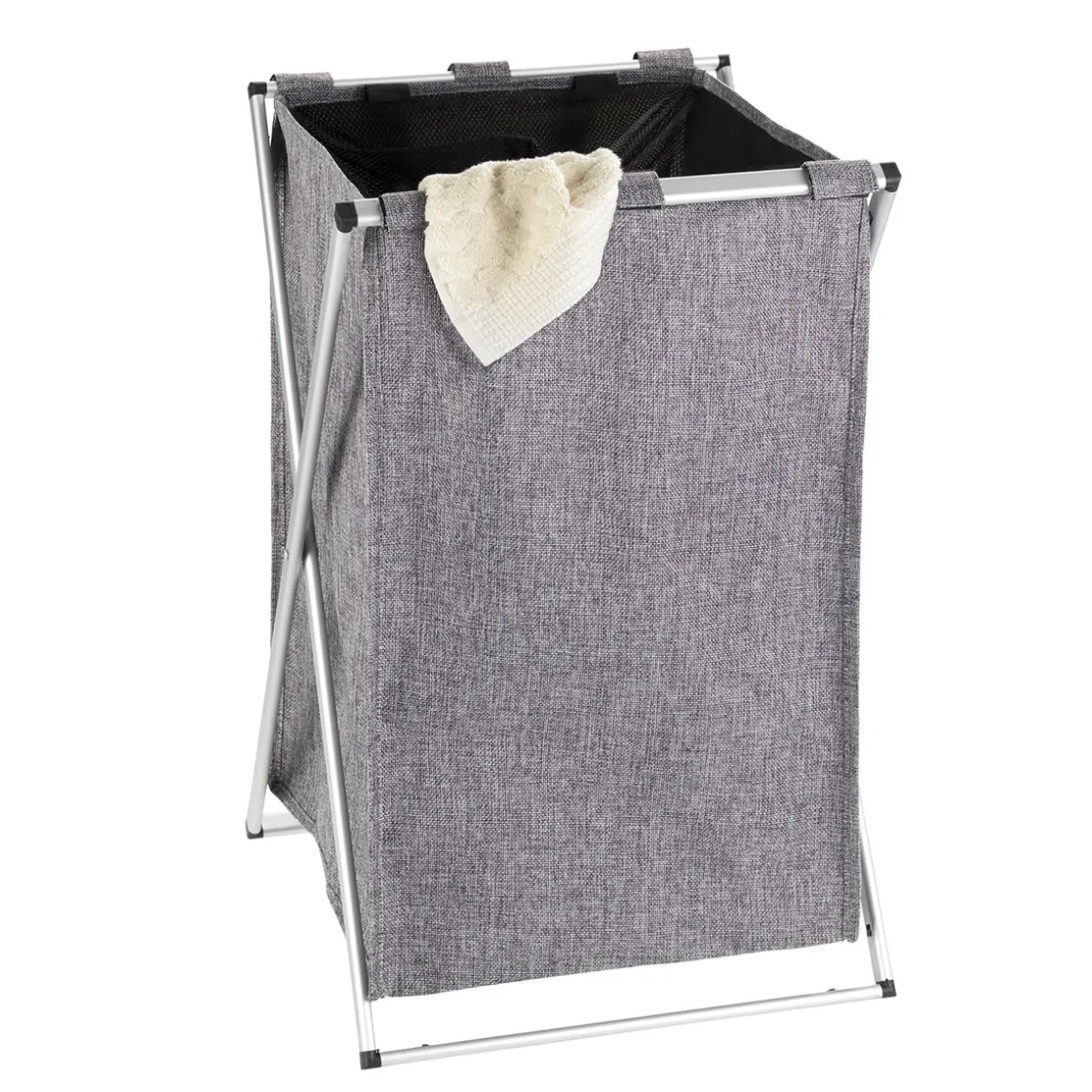 Wäschesammler Uno grau meliert 52 l ^ Wenko Discount