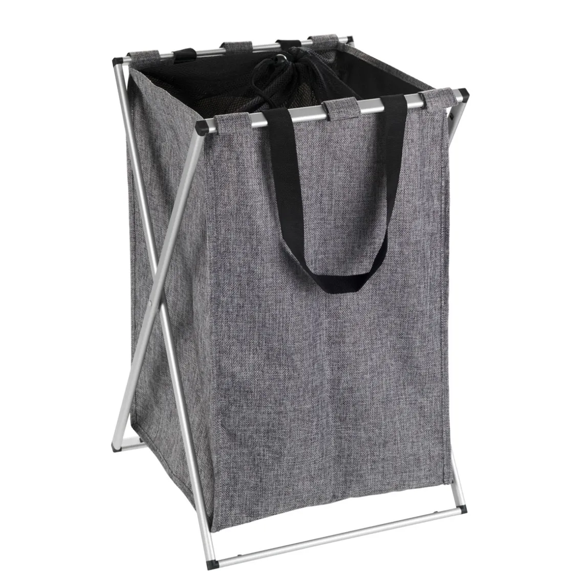 Wäschesammler Uno grau meliert 52 l ^ Wenko Discount