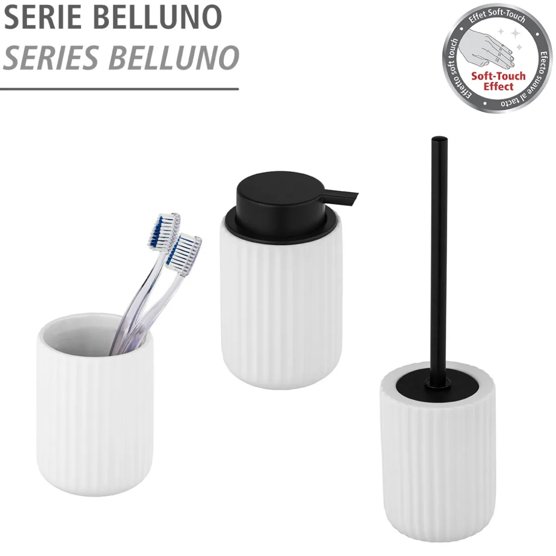 Zahnputzbecher Belluno weiß Keramik Zahnbürstenhalter ^ Wenko Clearance