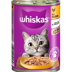 Katzenfutter Huhn in Geele 400 g Dose ^ Whiskas Discount