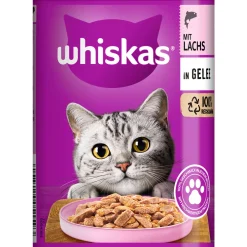 Katzenfutter Lachs in Geele 400 g Dose ^ Whiskas Hot