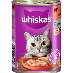 Katzenfutter Rind in Terrine 400 g Dose ^ Whiskas Hot