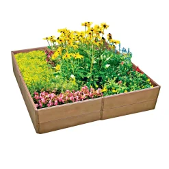 Variables Hochbeet 8 Paneele Holzstruktur braun ^ Wingart Clearance