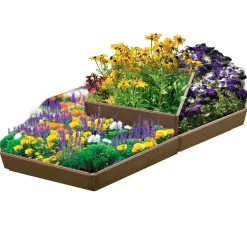 Variables Hochbeet 8 Paneele Holzstruktur braun ^ Wingart Clearance