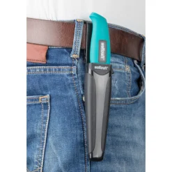 Outdoormesser mit gezahnter Klinge und Köcher ^ Wolfcraft Outlet