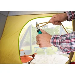 Outdoormesser mit gezahnter Klinge und Köcher ^ Wolfcraft Outlet