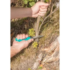 Outdoormesser mit gezahnter Klinge und Köcher ^ Wolfcraft Outlet