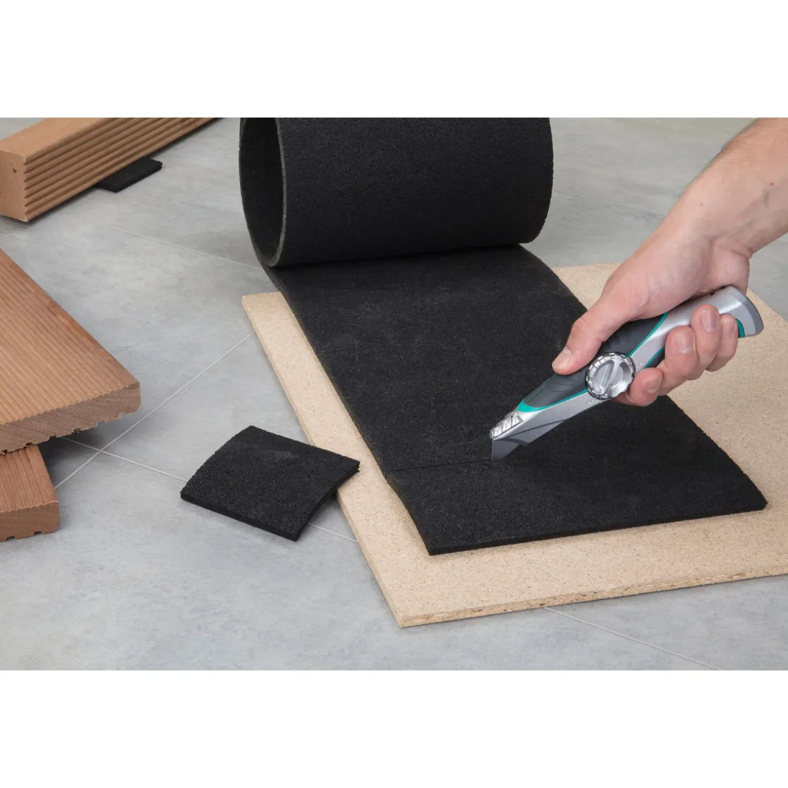 Profi-Trapezklingen-Messer mit Feststehklinge ^ Wolfcraft New