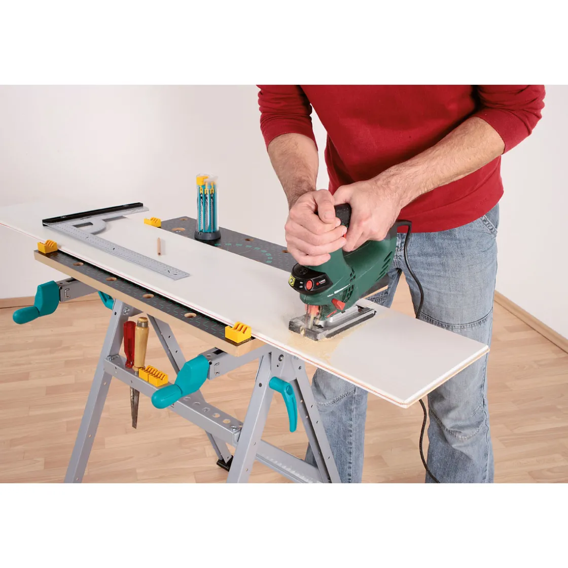 Spann- und Arbeitstisch MASTER 200 ^ Wolfcraft Discount