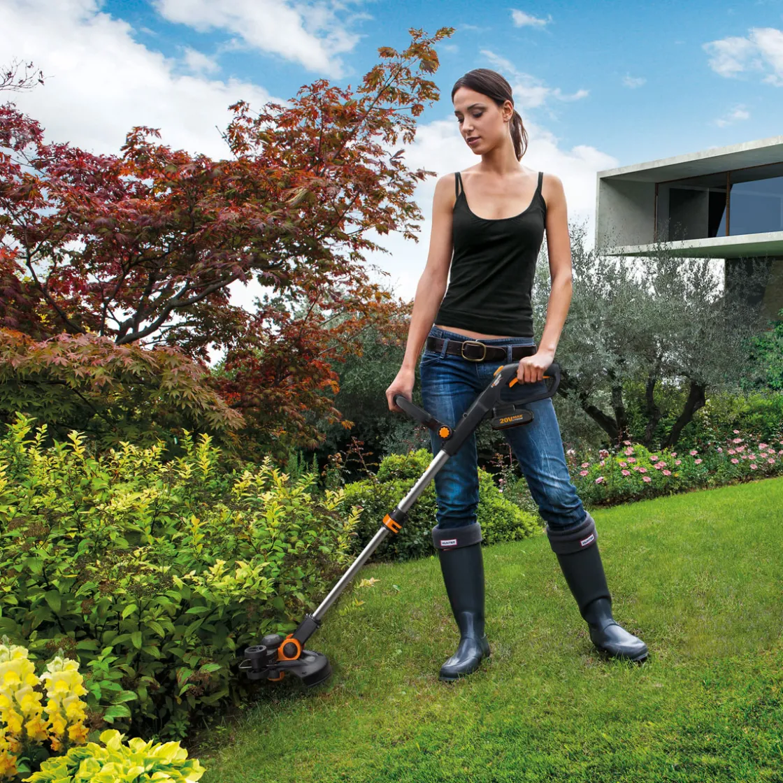 Akku-Rasentrimmer-Set WG163E 6-teilig ^ Worx Outlet
