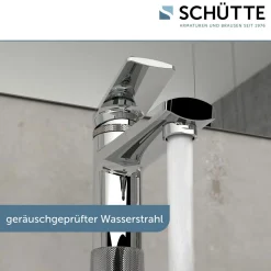 WT-Armatur Liverpool chrom Eco-Klick-Kartusche inkl.Push-Open-Garnitur ^ Schütte New
