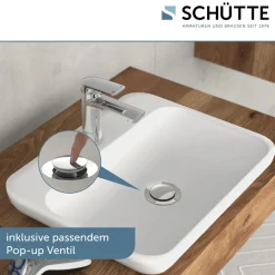 WT-Armatur Liverpool chrom Eco-Klick-Kartusche inkl.Push-Open-Garnitur ^ Schütte New