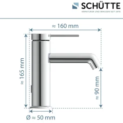 WT-Armatur Los Angeles chrom Eco-Klick-Kartusche inkl.Push-Open-Garnitur ^ Schütte Clearance