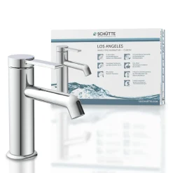 WT-Armatur Los Angeles chrom Eco-Klick-Kartusche inkl.Push-Open-Garnitur ^ Schütte Clearance