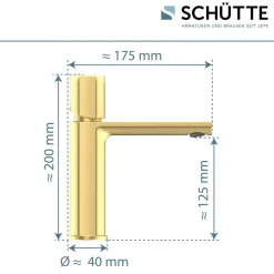 WT-Armatur New York gold Kartusche mitkeram.Dichtungen inkl. Push-Open-Garni. ^ Schütte Clearance