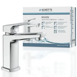 WT-Armatur Raven chrom Kartusche mitkeram.Dichtungen inkl. Push-Open-Garni. ^ Schütte Discount