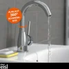 WT-ND-Armatur Futura chrom Cold-StartC-Auslauf schwenkbar ohne Ablaufgarnitur ^ Eisl Outlet
